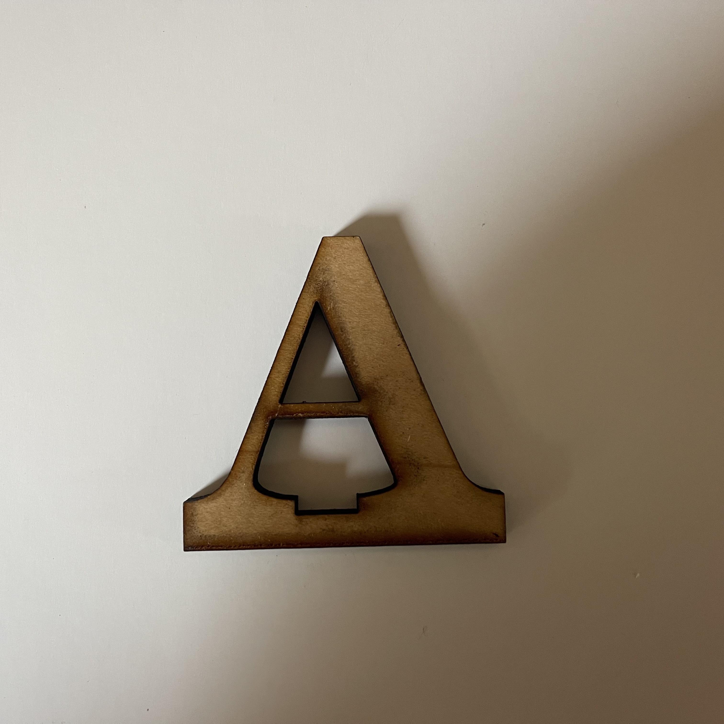 Georgia Font - 2 in - A