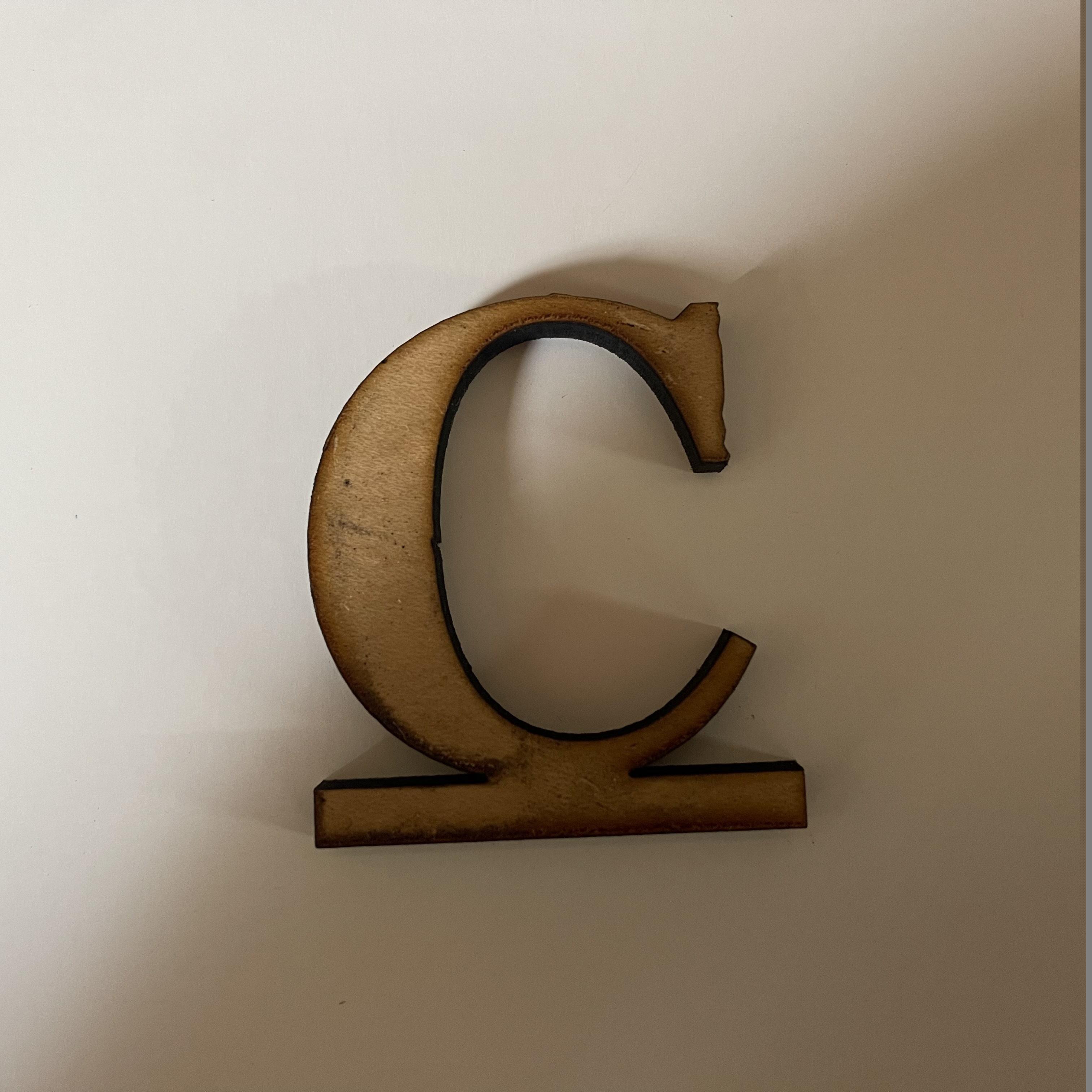 Georgia Font - 2 in - C